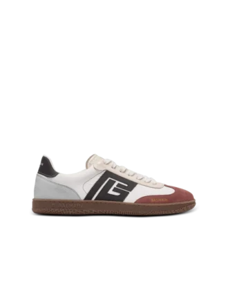 Sneakers Balmain Swan in pelle scamosciata e nylon