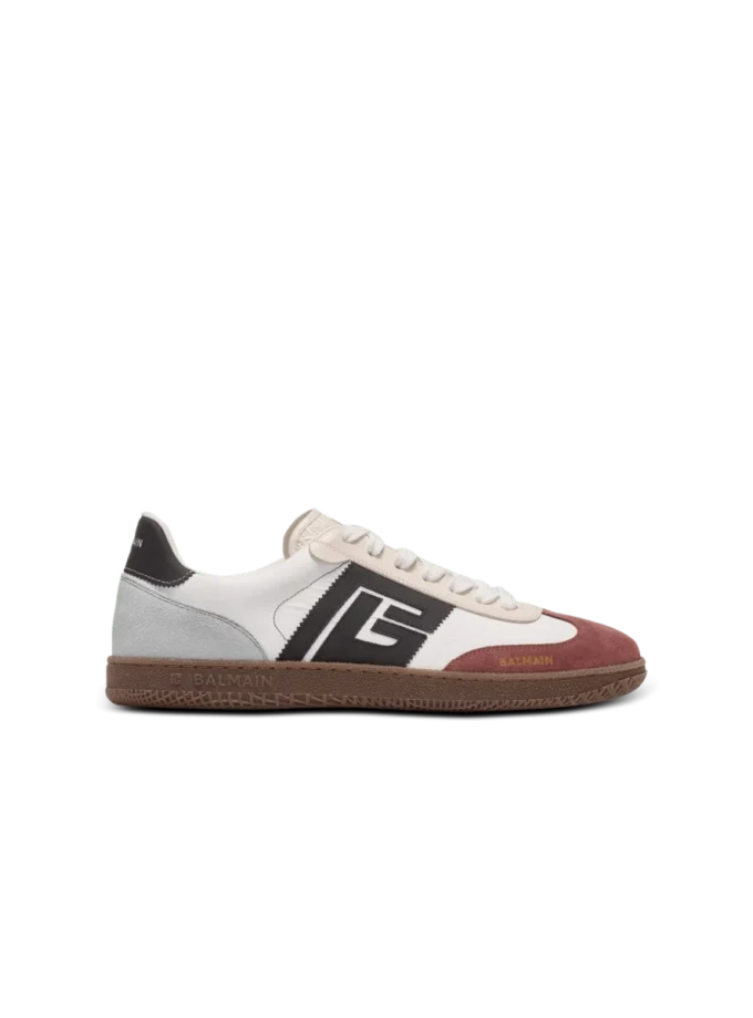 Sneakers Balmain Swan in pelle scamosciata e nylon Sneakers Balmain Swan in pelle scamosciata e nylon