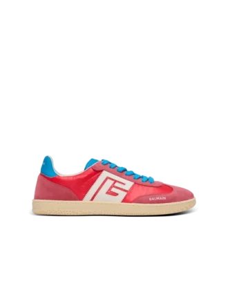 Sneakers Balmain Swan in pelle scamosciata e nylon