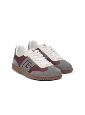 Sneakers Balmain Swan in pelle scamosciata e nylon