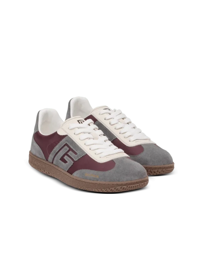Sneakers Balmain Swan in pelle scamosciata e nylon Sneakers Balmain Swan in pelle scamosciata e nylon