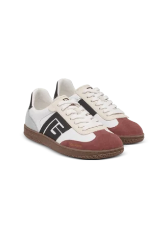 Sneakers Balmain Swan in pelle scamosciata e nylon