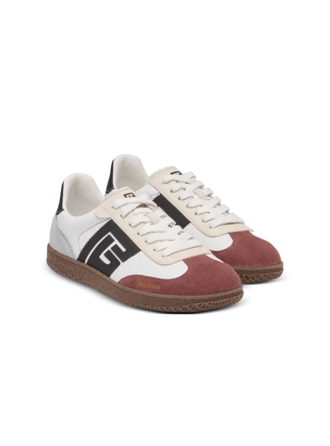 Sneakers Balmain Swan in pelle scamosciata e nylon Sneakers Balmain Swan in pelle scamosciata e nylon