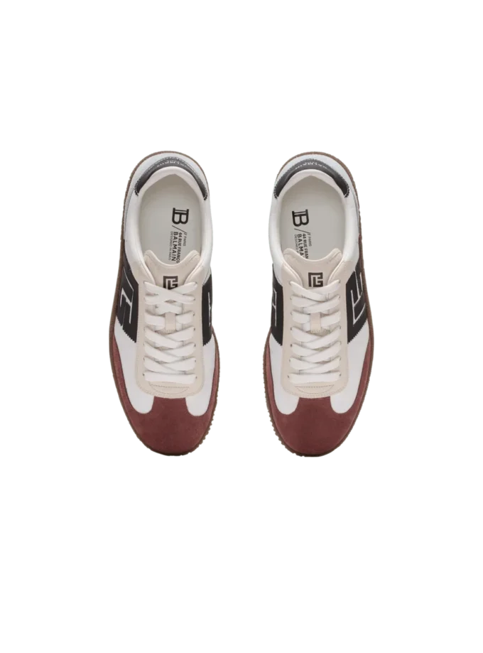 Sneakers Balmain Swan in pelle scamosciata e nylon Sneakers Balmain Swan in pelle scamosciata e nylon