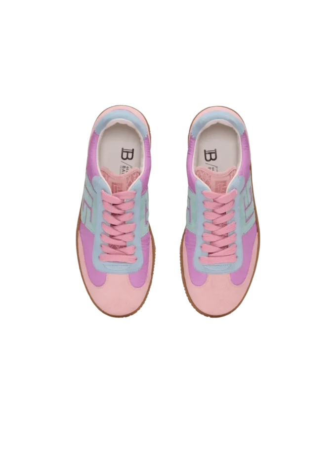 Sneakers Balmain Swan in pelle scamosciata e nylon Sneakers Balmain Swan in pelle scamosciata e nylon