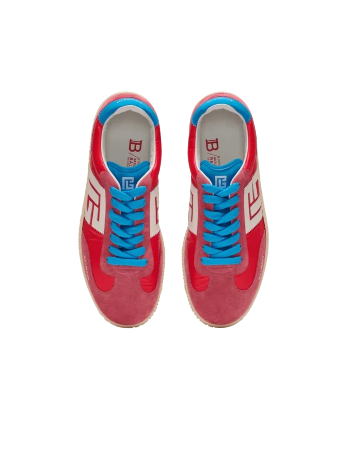 Sneakers Balmain Swan in pelle scamosciata e nylon Sneakers Balmain Swan in pelle scamosciata e nylon