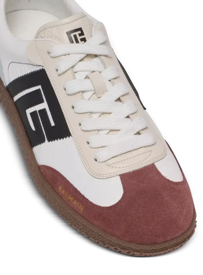 Sneakers Balmain Swan in pelle scamosciata e nylon Sneakers Balmain Swan in pelle scamosciata e nylon