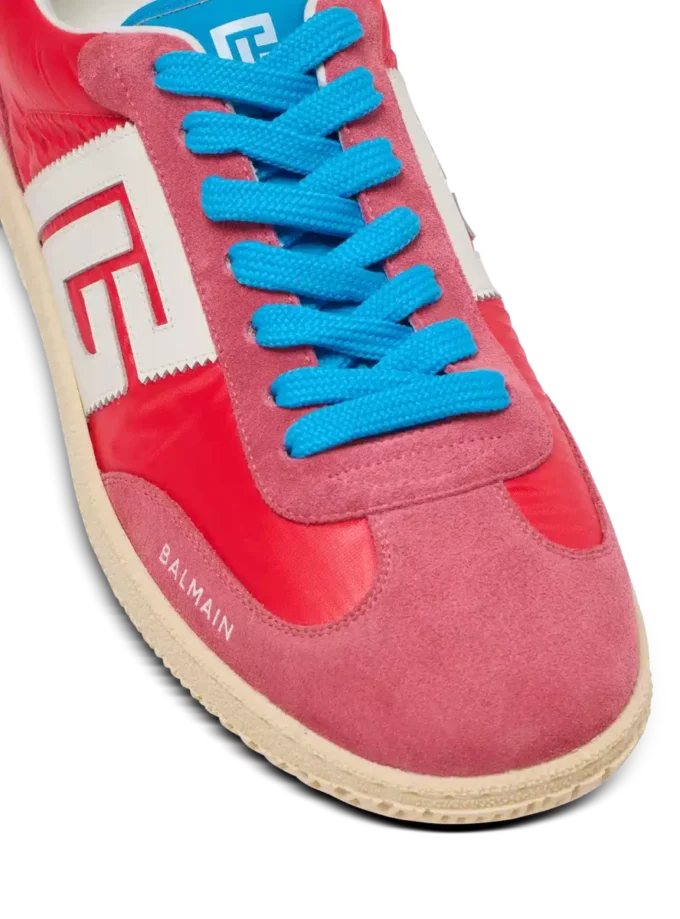 Sneakers Balmain Swan in pelle scamosciata e nylon Sneakers Balmain Swan in pelle scamosciata e nylon
