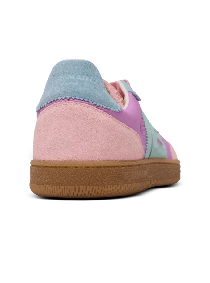 Sneakers Balmain Swan in pelle scamosciata e nylon Sneakers Balmain Swan in pelle scamosciata e nylon