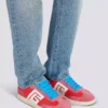 Sneakers Balmain Swan in pelle scamosciata e nylon Sneakers Balmain Swan in pelle scamosciata e nylon