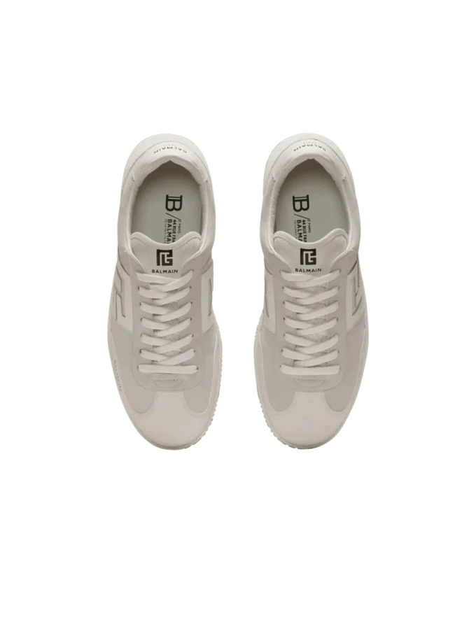 Sneakers Balmain Swan in pelle scamosciata e pelle liscia Sneakers Balmain Swan in pelle scamosciata e pelle liscia