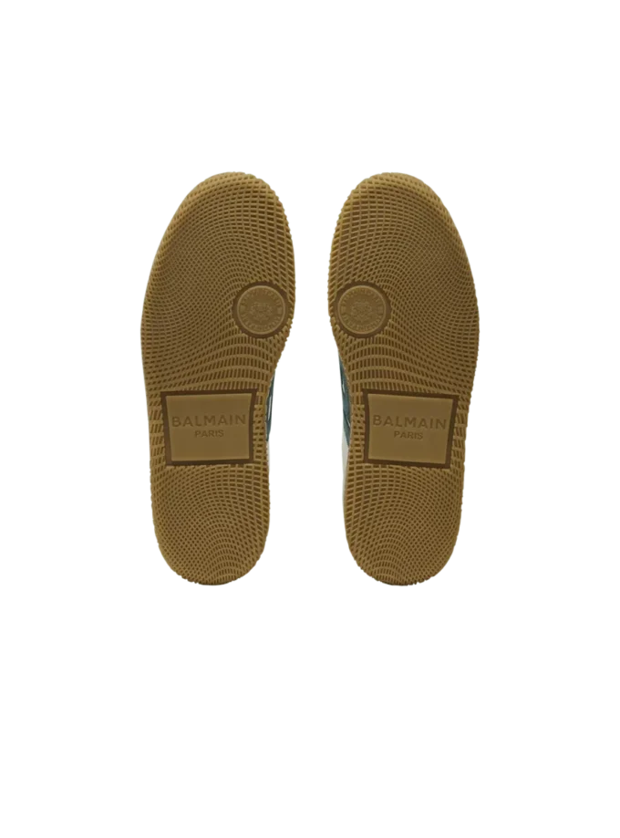 Sneakers Balmain Swan in pelle scamosciata e pelle liscia Sneakers Balmain Swan in pelle scamosciata e pelle liscia