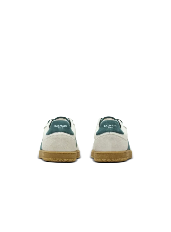 Sneakers Balmain Swan in pelle scamosciata e pelle liscia Sneakers Balmain Swan in pelle scamosciata e pelle liscia