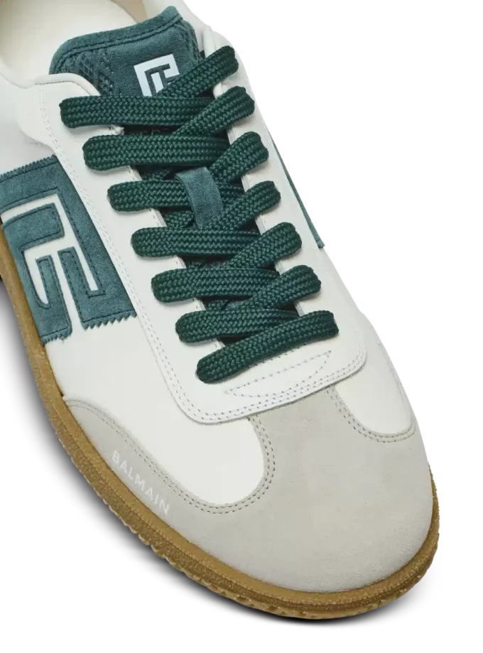 Sneakers Balmain Swan in pelle scamosciata e pelle liscia Sneakers Balmain Swan in pelle scamosciata e pelle liscia