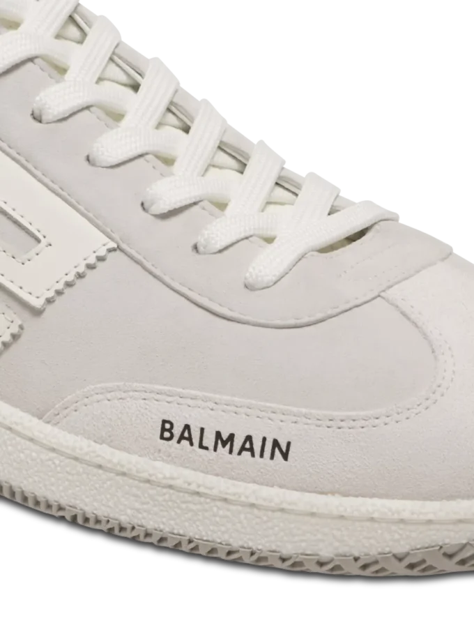 Sneakers Balmain Swan in pelle scamosciata e pelle liscia Sneakers Balmain Swan in pelle scamosciata e pelle liscia