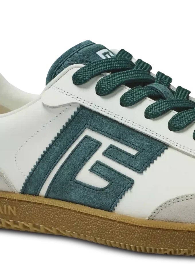 Sneakers Balmain Swan in pelle scamosciata e pelle liscia Sneakers Balmain Swan in pelle scamosciata e pelle liscia