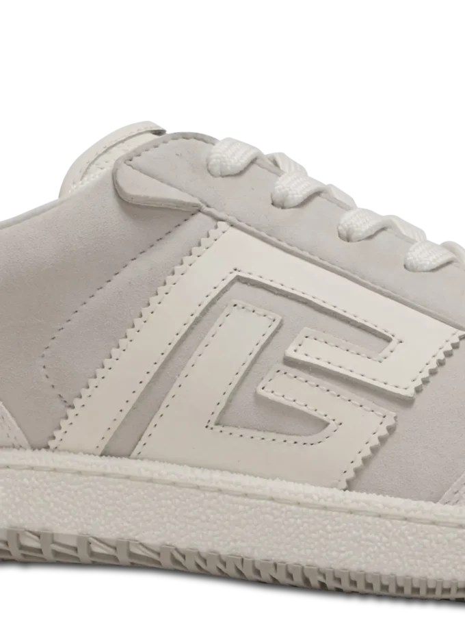 Sneakers Balmain Swan in pelle scamosciata e pelle liscia Sneakers Balmain Swan in pelle scamosciata e pelle liscia