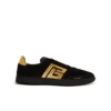 Sneakers Balmain Swan in pelle scamosciata e vernice Sneakers Balmain Swan in pelle scamosciata e vernice