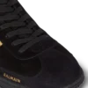 Sneakers Balmain Swan in pelle scamosciata e vernice Sneakers Balmain Swan in pelle scamosciata e vernice