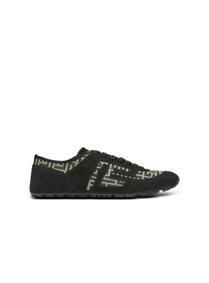 Sneakers Racer 45 in jacquard con monogramma