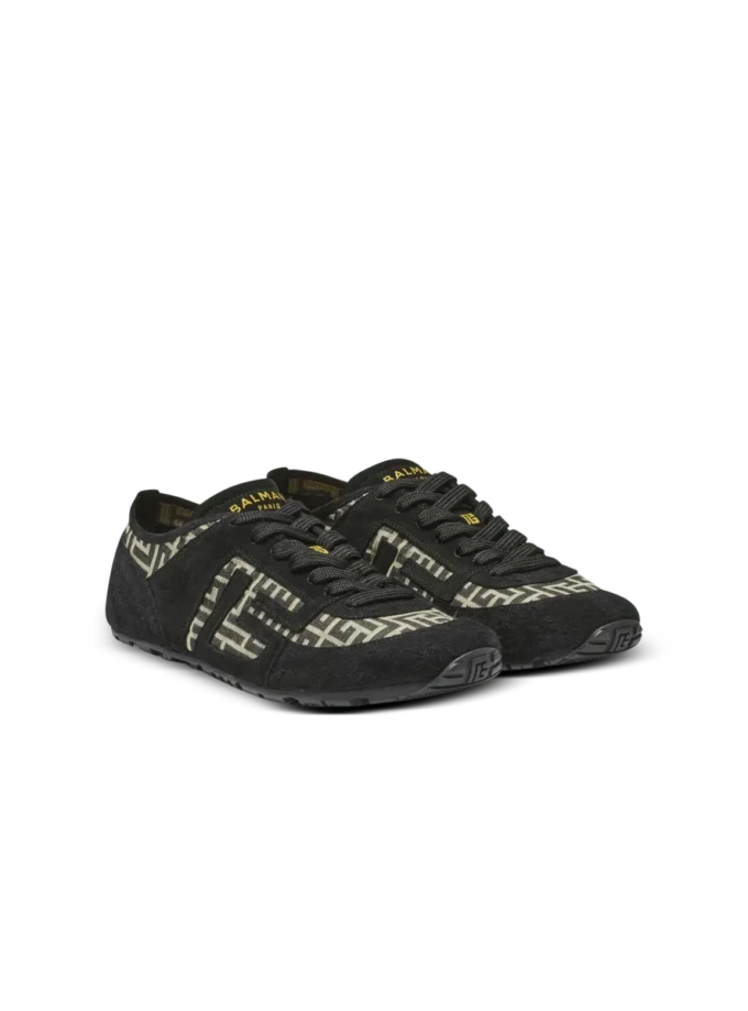 Sneakers Racer 45 in jacquard con monogramma