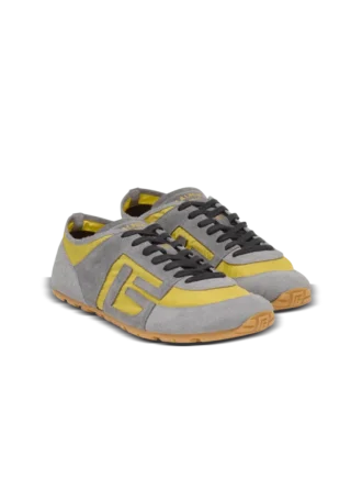 Sneakers Racer 45 in pelle scamosciata e nylon