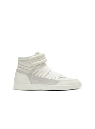 Sneakers stringate mid-top Balmain Swan in pelle