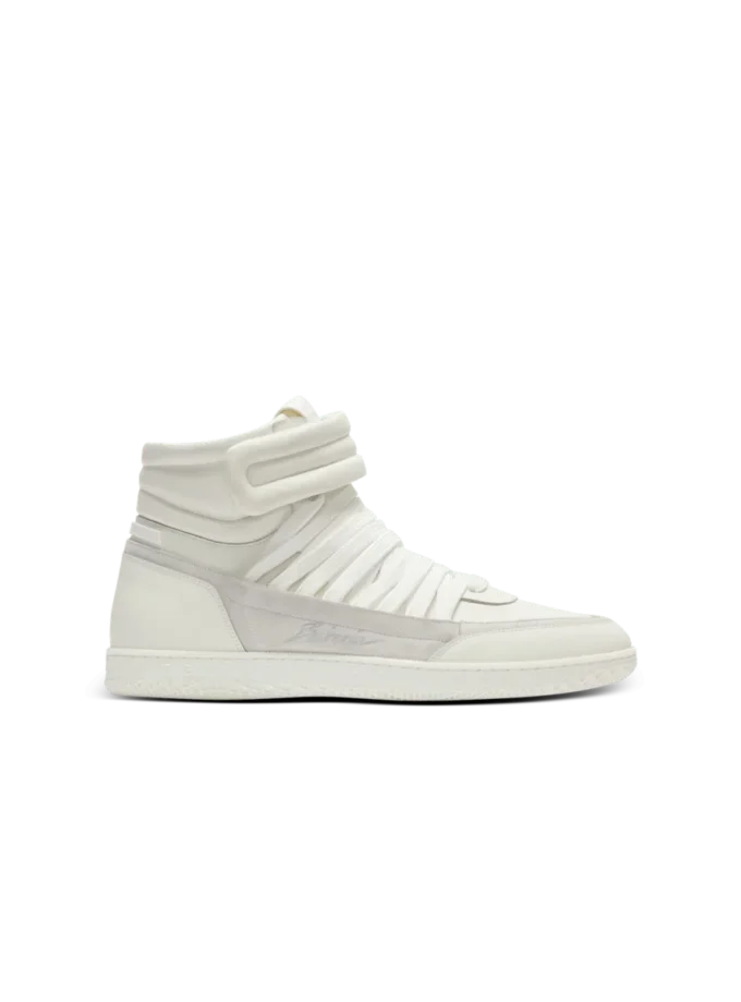 Sneakers stringate mid-top Balmain Swan in pelle Sneakers stringate mid-top Balmain Swan in pelle