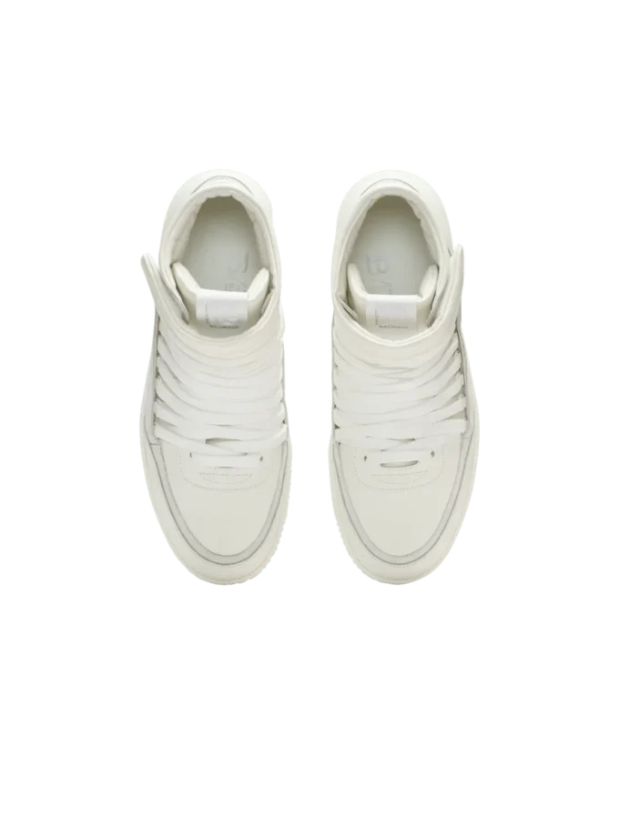 Sneakers stringate mid-top Balmain Swan in pelle Sneakers stringate mid-top Balmain Swan in pelle