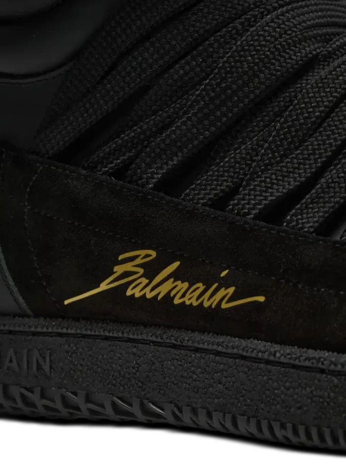 Sneakers stringate mid-top Balmain Swan in pelle Sneakers stringate mid-top Balmain Swan in pelle
