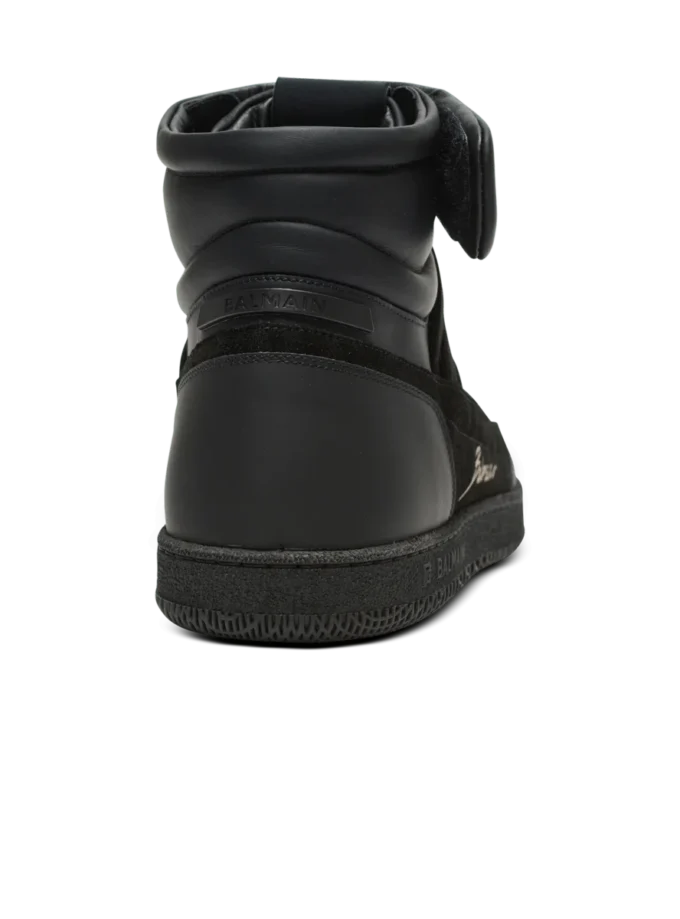 Sneakers stringate mid-top Balmain Swan in pelle Sneakers stringate mid-top Balmain Swan in pelle