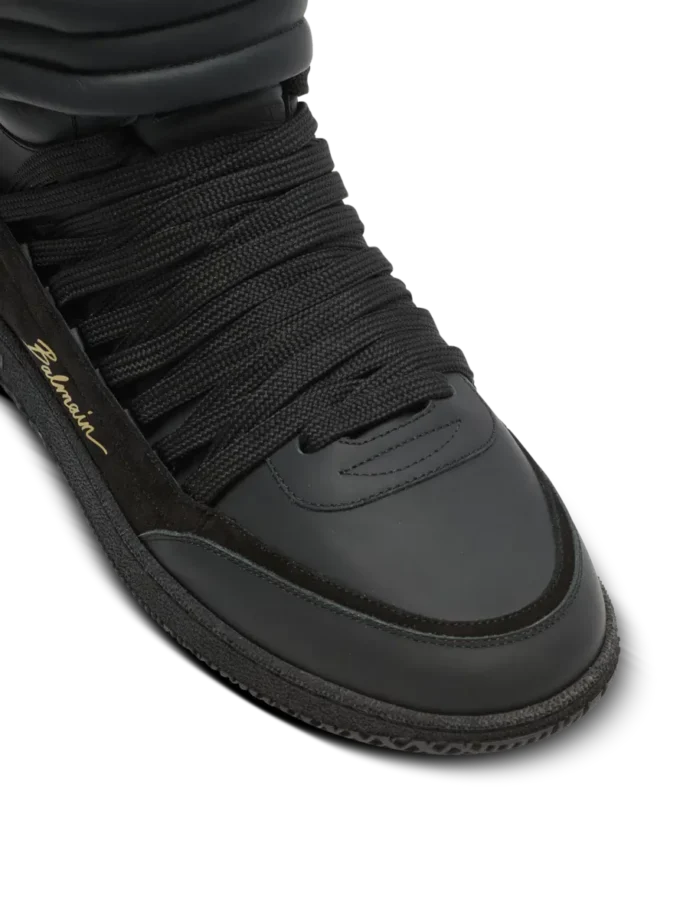 Sneakers stringate mid-top Balmain Swan in pelle Sneakers stringate mid-top Balmain Swan in pelle