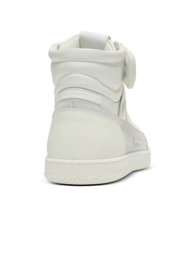 Sneakers stringate mid-top Balmain Swan in pelle Sneakers stringate mid-top Balmain Swan in pelle