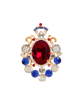 Spilla con cristalli Gems