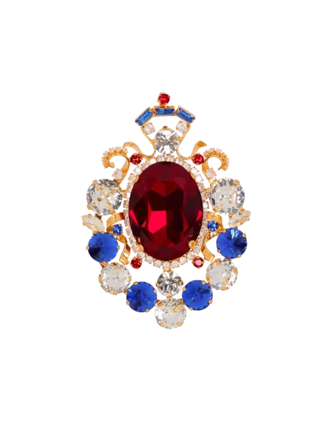 Spilla con cristalli Gems