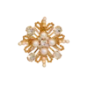 Spilla con perline e cristalli Brandebourg