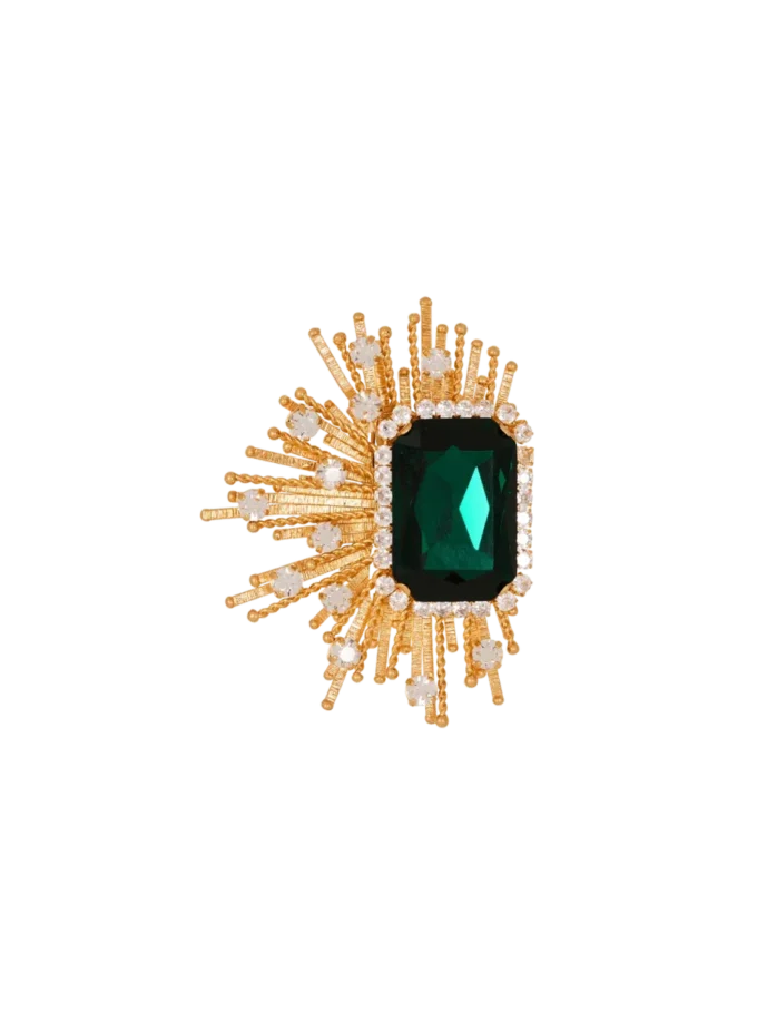 Spilla con strass e cristalli Gems