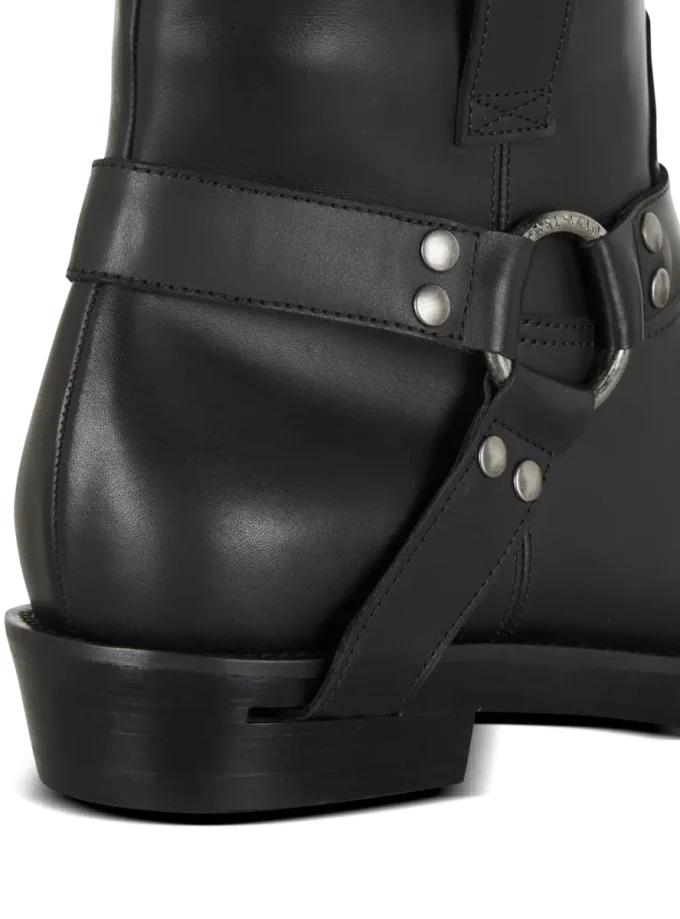 Stivaletti biker in pelle di vitello