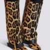 Stivali in pelle con stampa leopardata Anthem Stivali in pelle con stampa leopardata Anthem