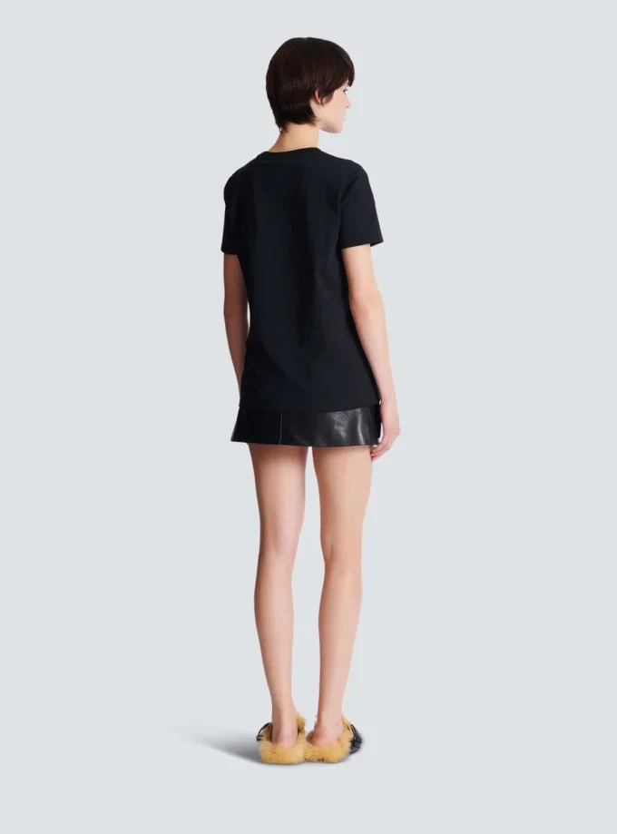T-shirt a maniche corte con stampa Balmain Chain T-shirt a maniche corte con stampa Balmain Chain