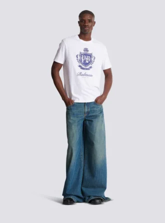 T-shirt a maniche corte con stampa College Emblem