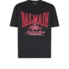 T-shirt a maniche corte con stampa floccata Balmain College T-shirt a maniche corte con stampa floccata Balmain College