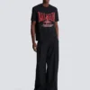 T-shirt a maniche corte con stampa floccata Balmain College T-shirt a maniche corte con stampa floccata Balmain College