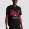 T-shirt a maniche corte con stampa floccata Balmain College T-shirt a maniche corte con stampa floccata Balmain College