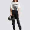 T-shirt a maniche corte con stampa leopardata T-shirt a maniche corte con stampa leopardata