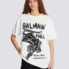 T-shirt a maniche corte con stampa leopardata T-shirt a maniche corte con stampa leopardata
