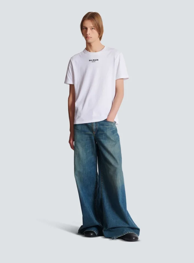 T-shirt Balmain Paris ricamata T-shirt Balmain Paris ricamata