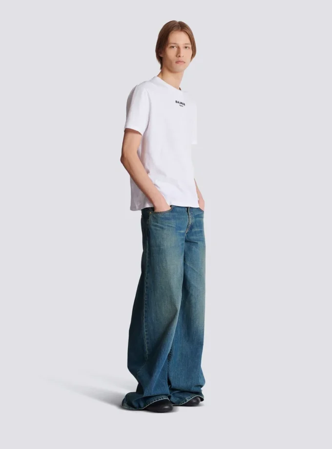 T-shirt Balmain Paris ricamata T-shirt Balmain Paris ricamata