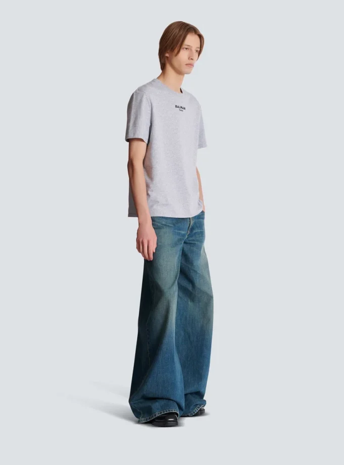 T-shirt Balmain Paris ricamata