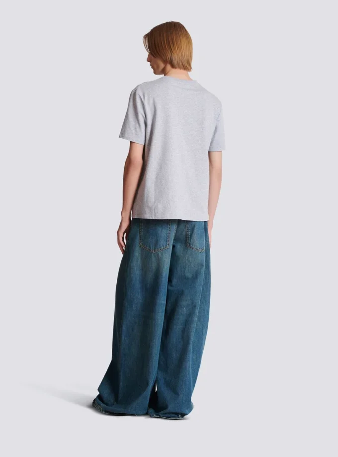 T-shirt Balmain Paris ricamata